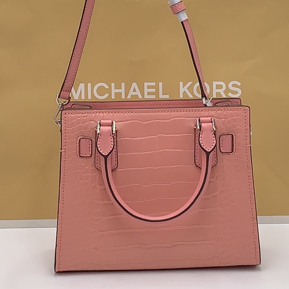 MICHAEL KORS
Hamilton Small Crocodile Embossed Faux Leather Satchel
Primrose
NWT - Picture 16 of 16